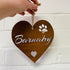 Personalised Large Love Heart - Rustic Rusted Garden Sign